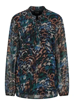 Blouse imprimée en voile.