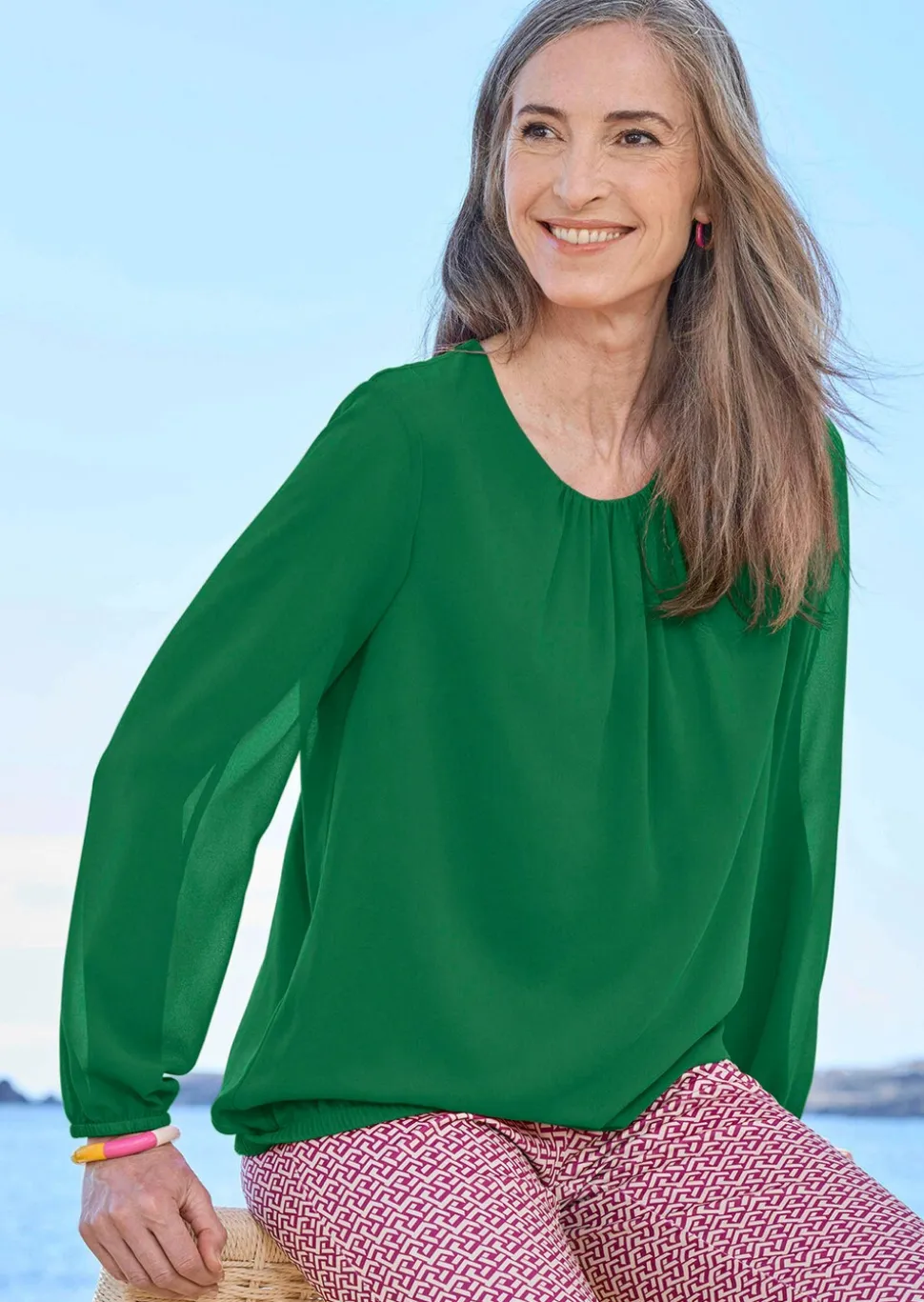 Blouse élégante en voile