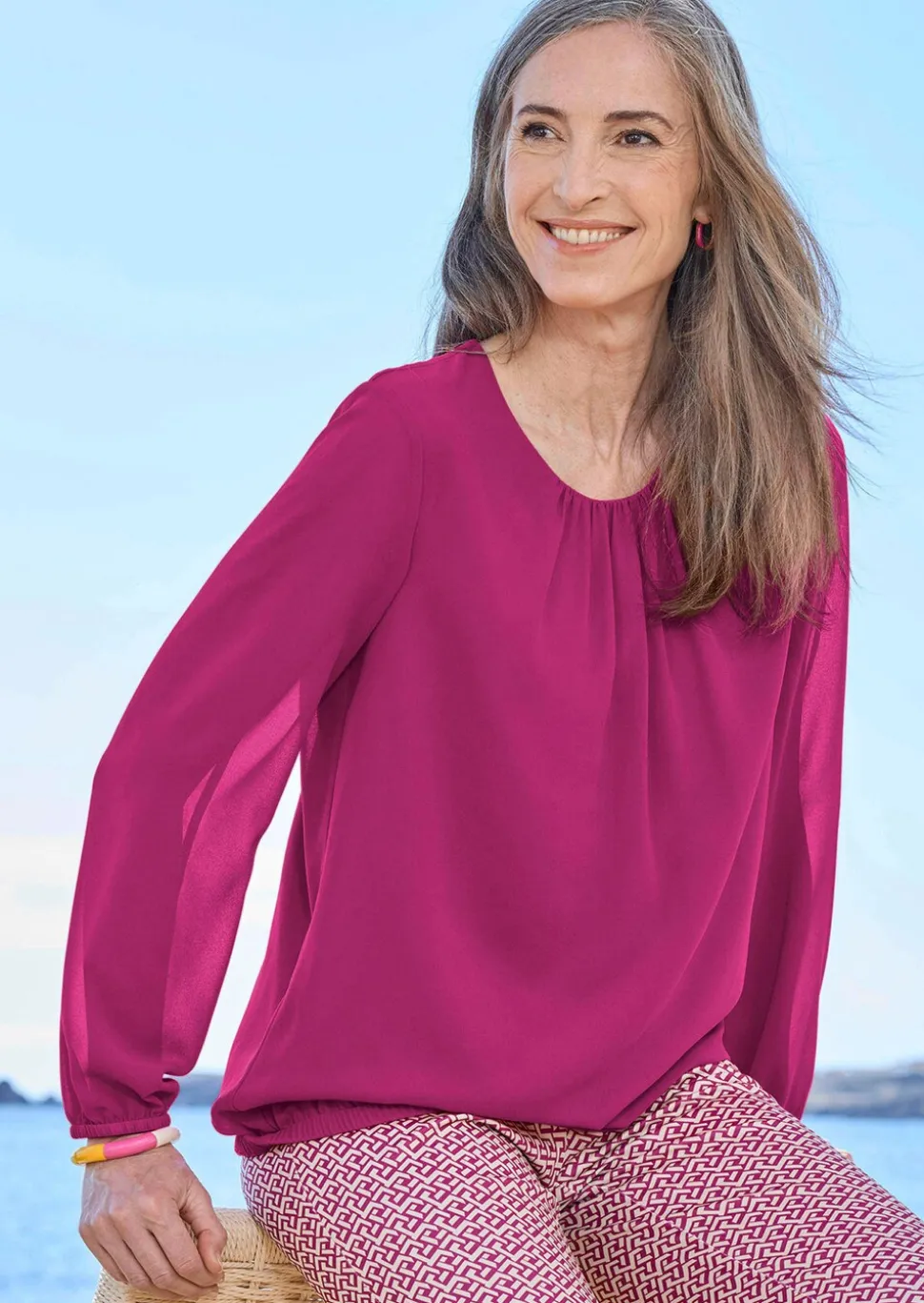 Blouse élégante en voile