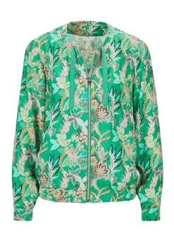 Blouson avec imprimé floral intégral
