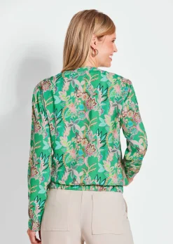 Blouson avec imprimé floral intégral