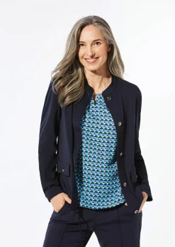 Blouson à col droit