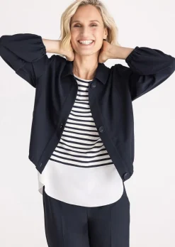 Blouson court avec finitions extensibles