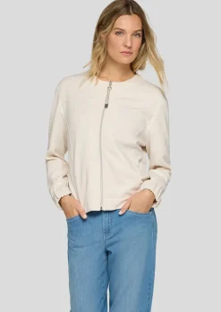 Blouson en jersey avec fermeture zippée