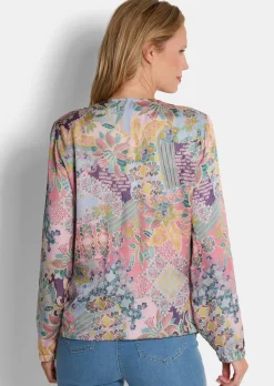 Blouson léger en satin de viscose