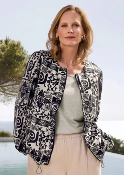 Blouson noble en satin de viscose