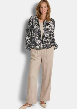Blouson noble en satin de viscose