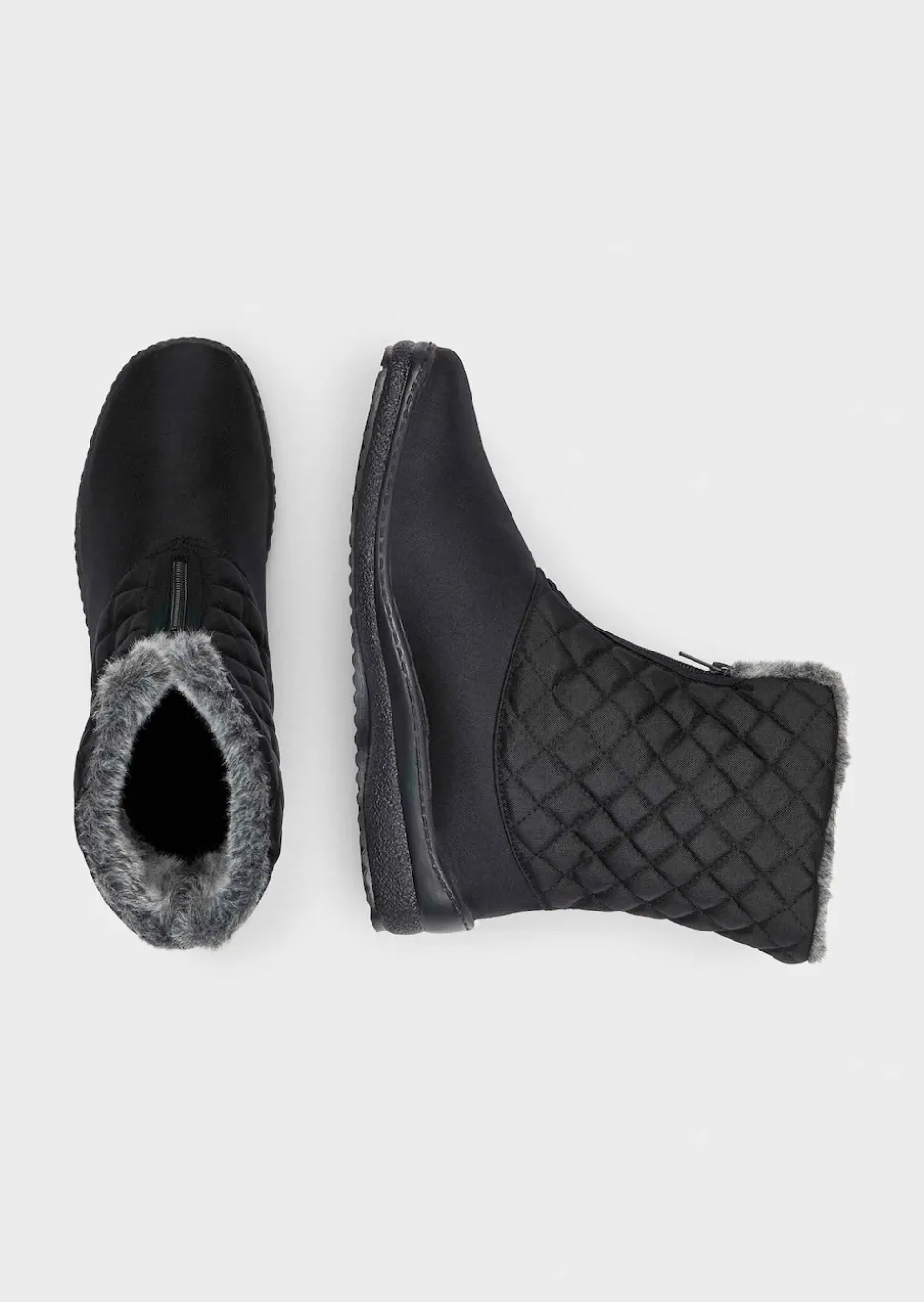 Bottes d’hiver avec surpiqûres en forme de losange