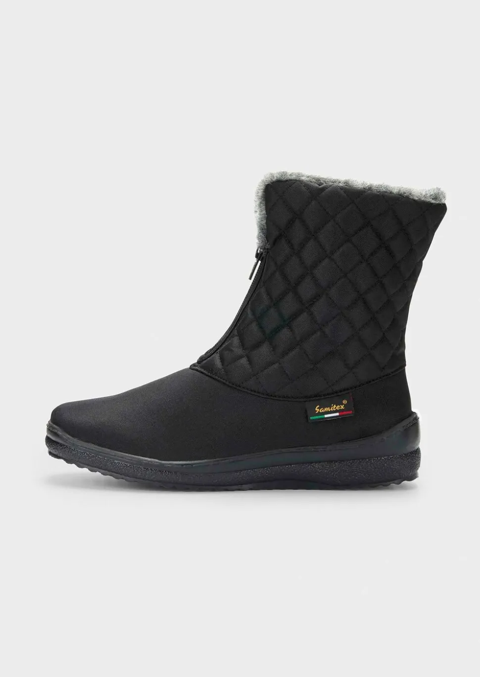 Bottes d’hiver avec surpiqûres en forme de losange