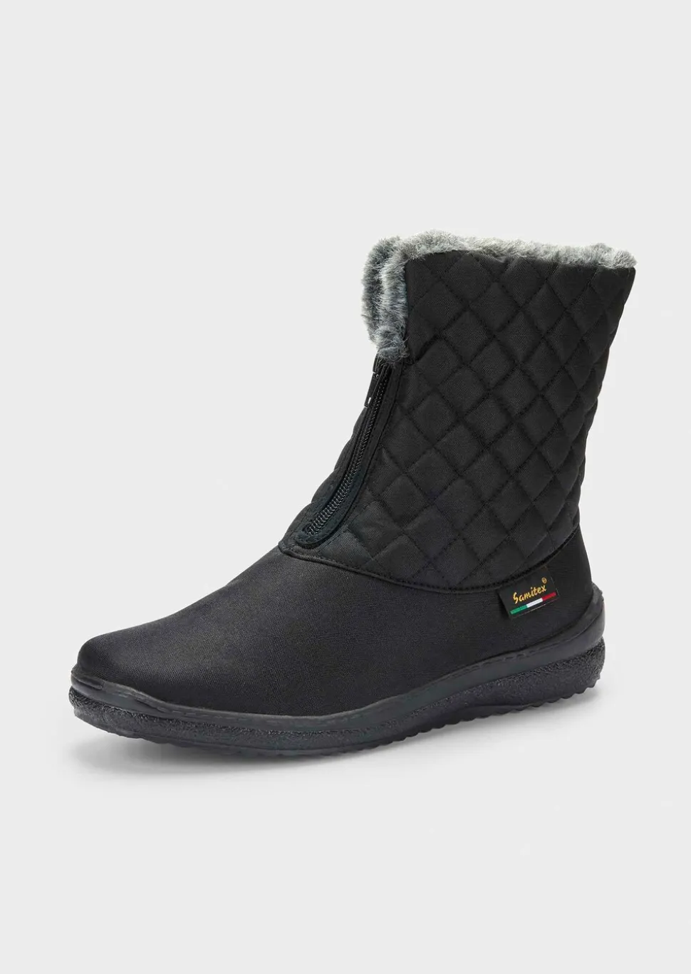 Bottes d’hiver avec surpiqûres en forme de losange