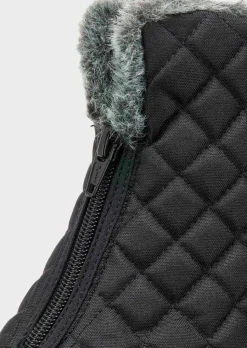 Bottes d’hiver avec surpiqûres en forme de losange