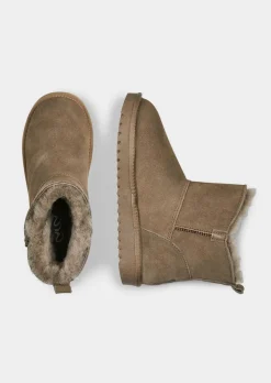 Bottines avec doublure en peau d'agneau