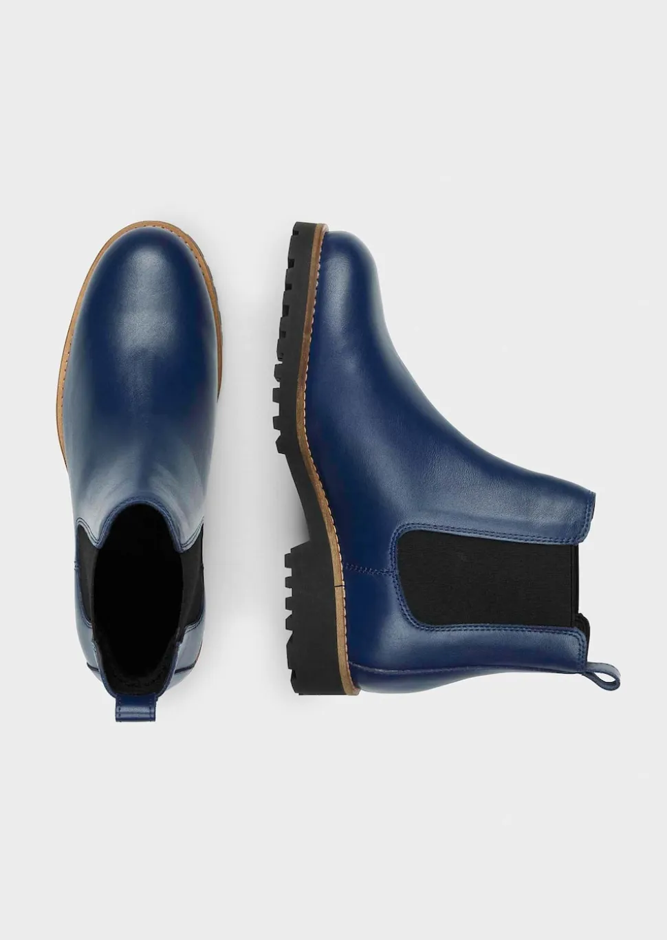 Bottines Chelsea en cuir véritable