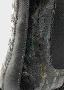 Bottines Chelsea à motif animal