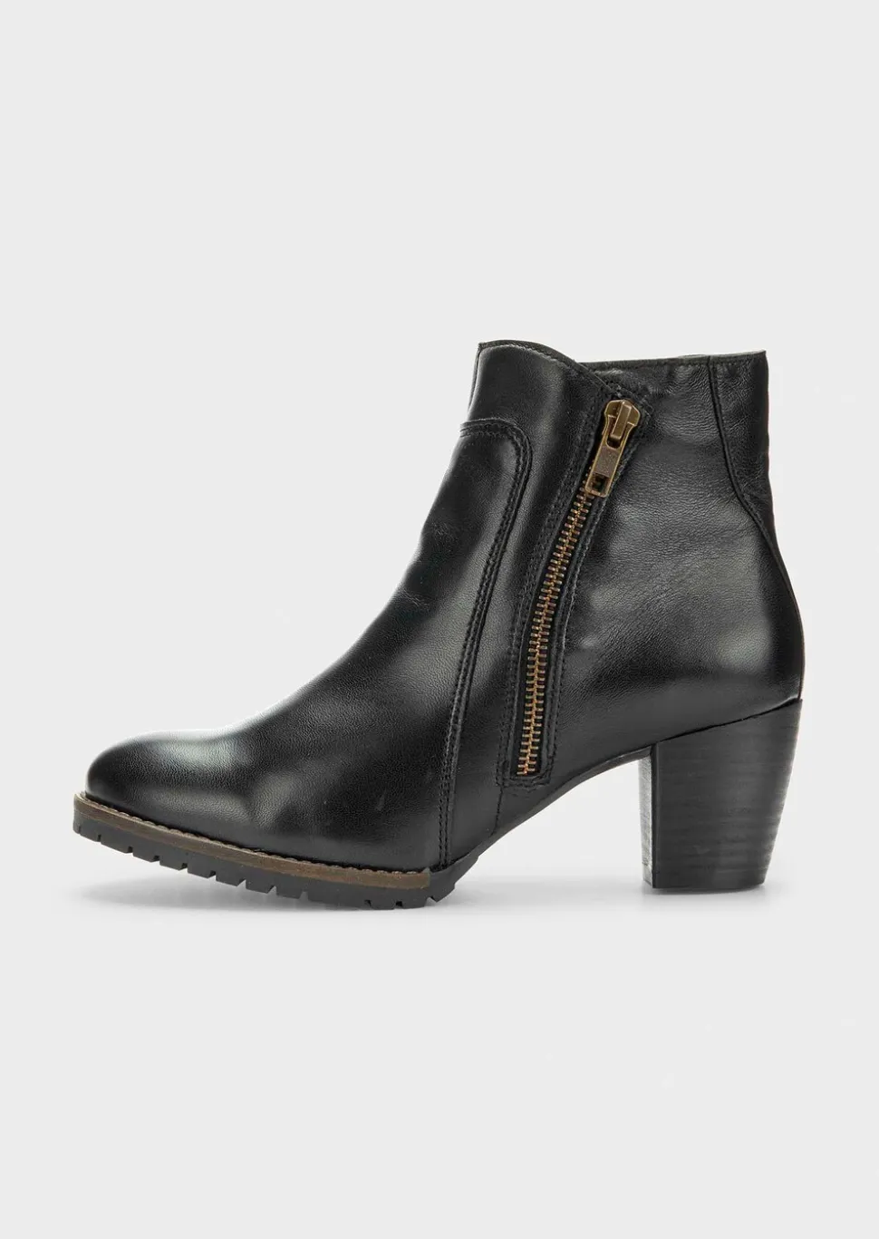 Bottines en cuir véritable