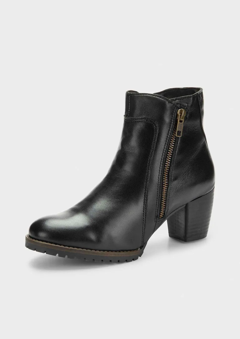 Bottines en cuir véritable
