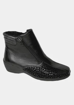 Bottines en cuir véritable