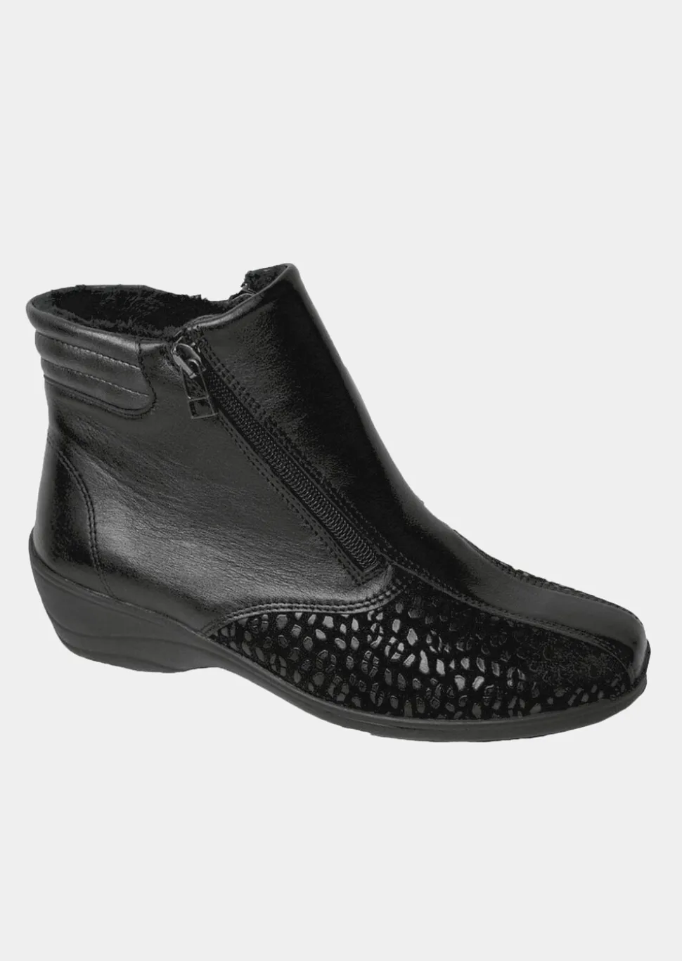 Bottines en cuir véritable