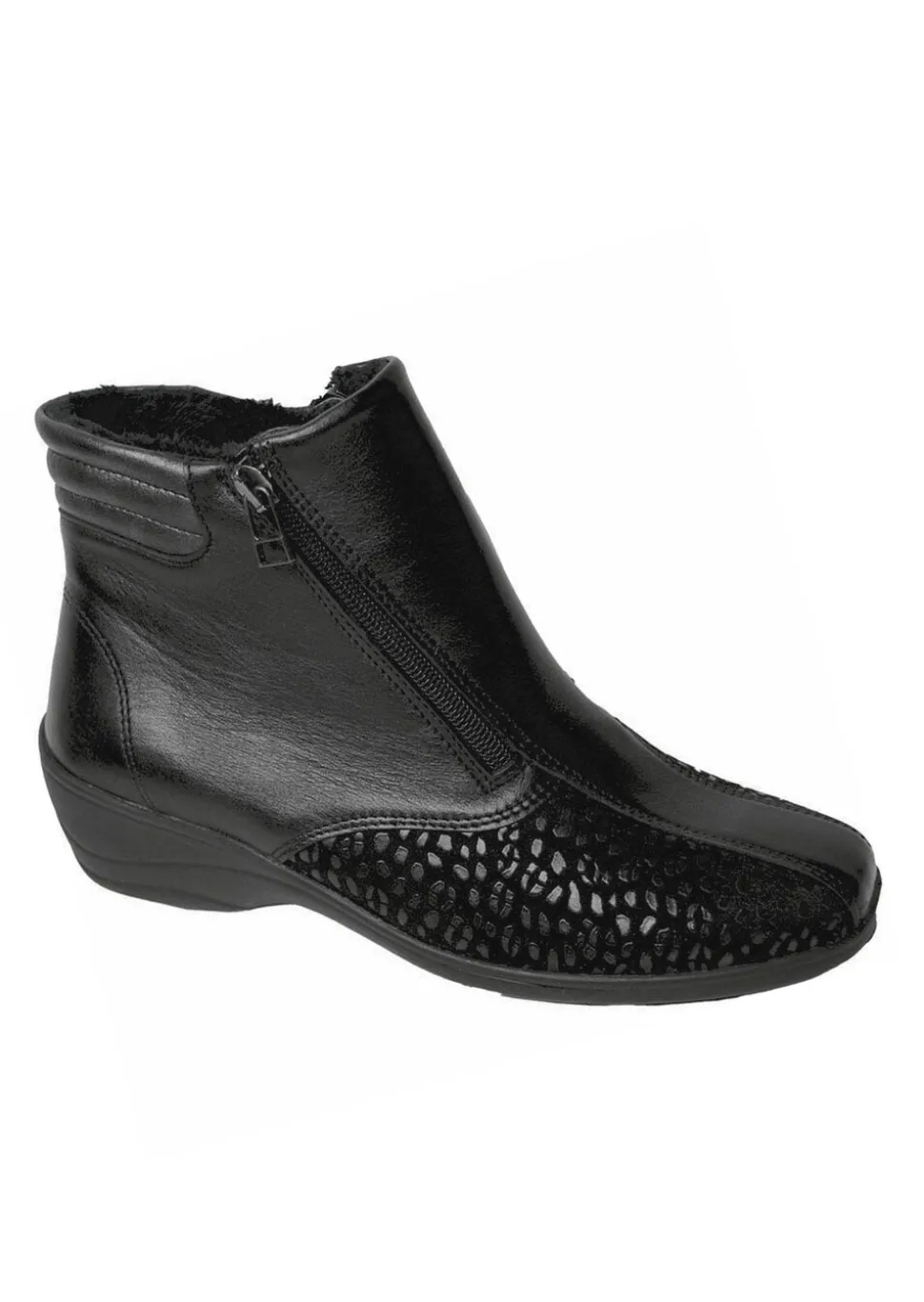 Bottines en cuir véritable