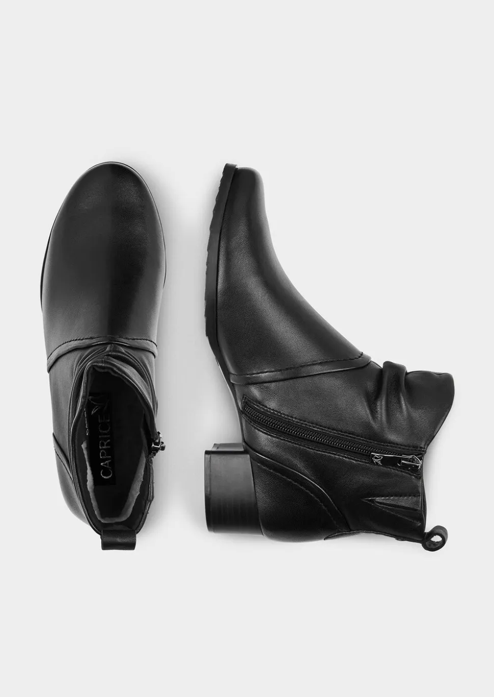 Bottines féminines avec zip