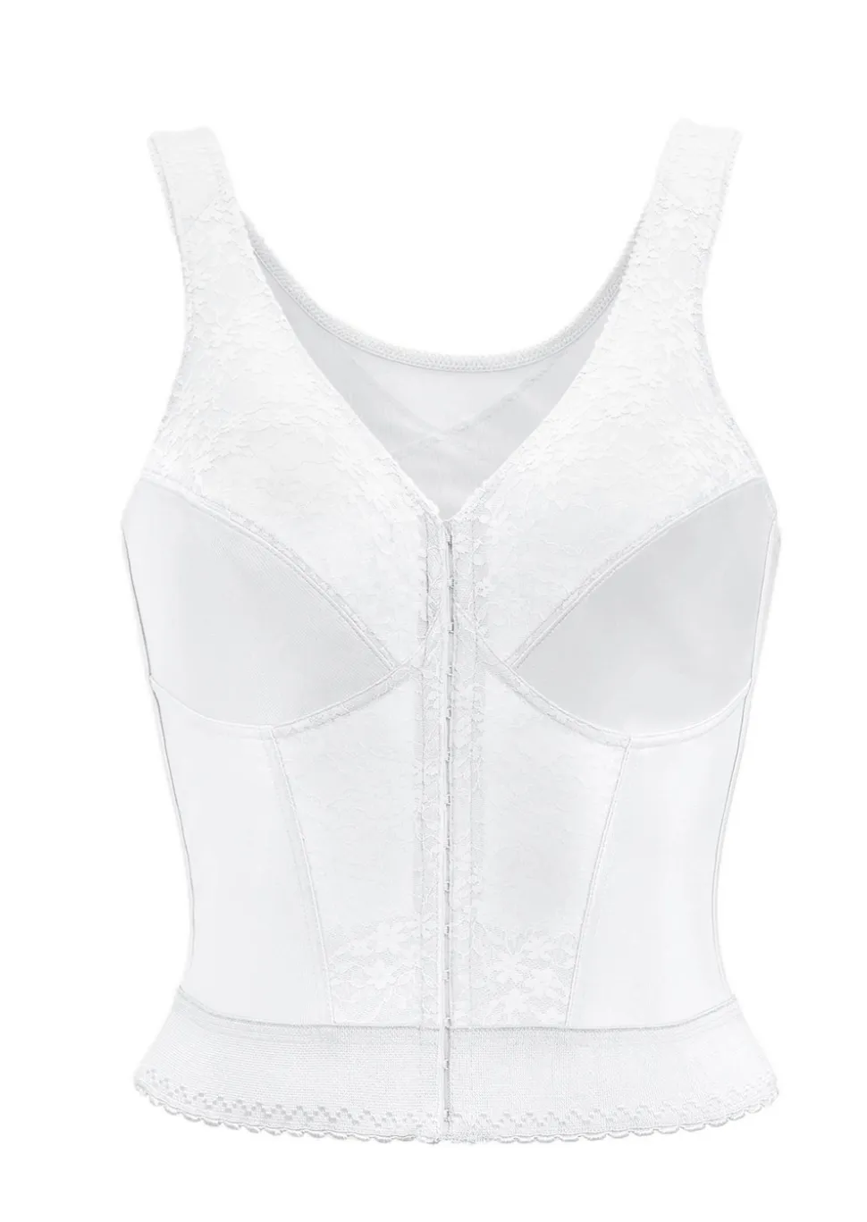 Bustier long avec fermeture à l'avant