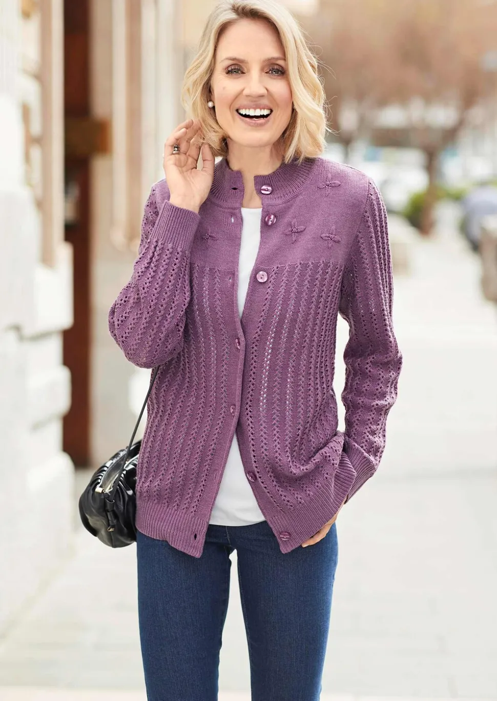 Cardigan ajouré