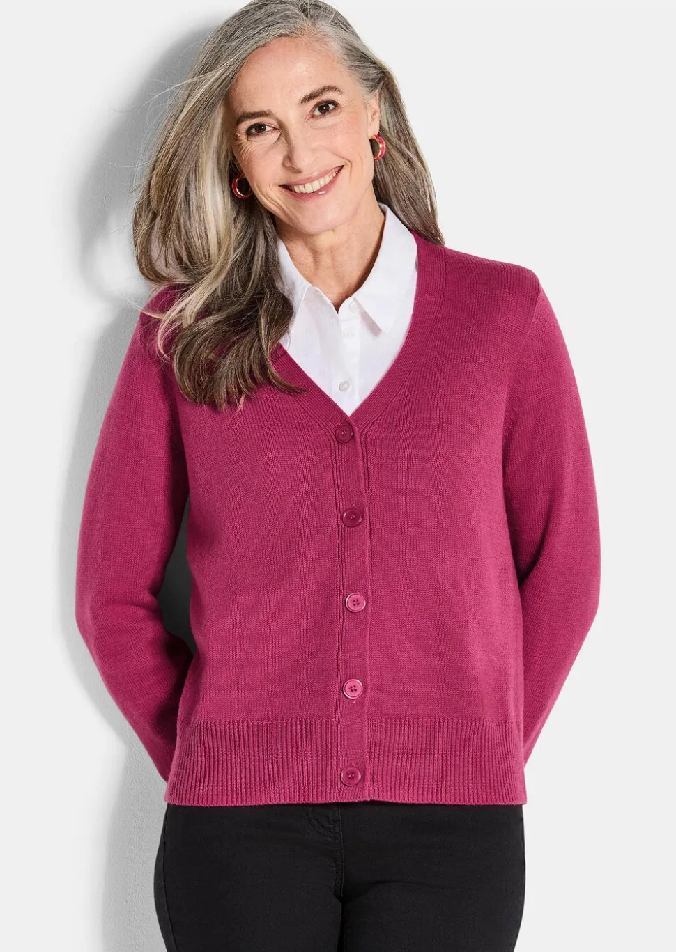 Cardigan avec gros boutons
