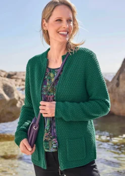 Cardigan avec structure à effet 3D