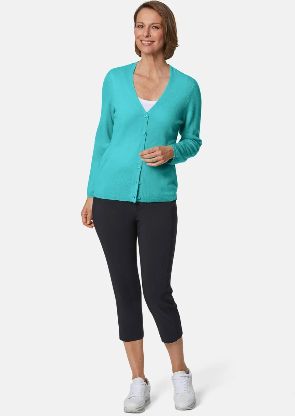 Cardigan col V en cachemire