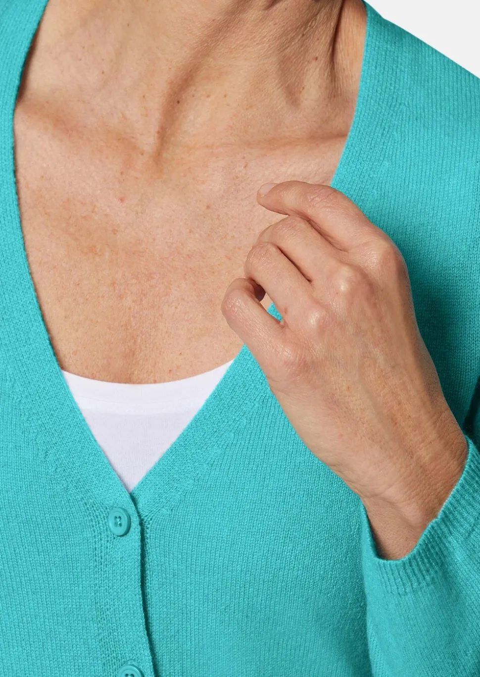 Cardigan col V en cachemire