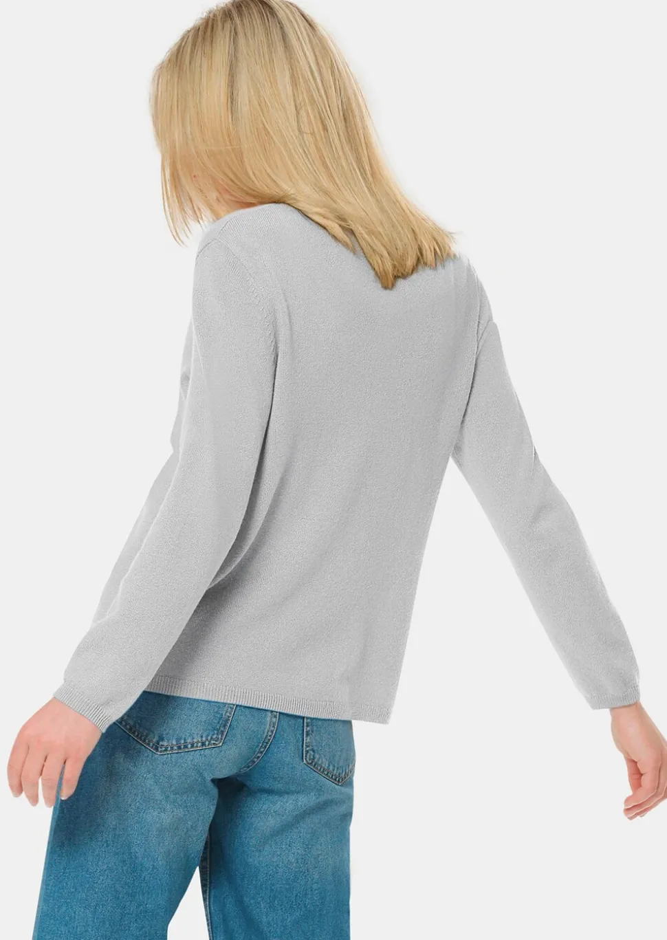 Cardigan col V en cachemire