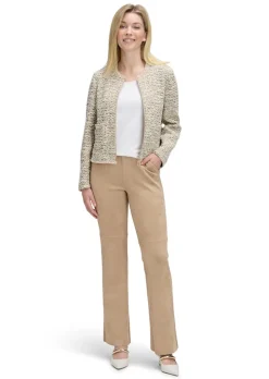 Cardigan en bouclette à fermeture zippée