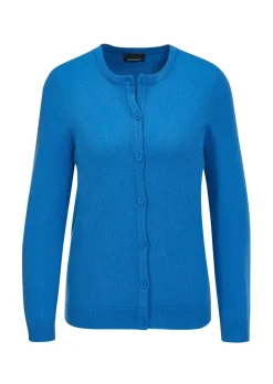 Cardigan à encolure arrondie en cachemire