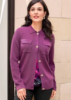 Cardigan en laine vierge mérinos