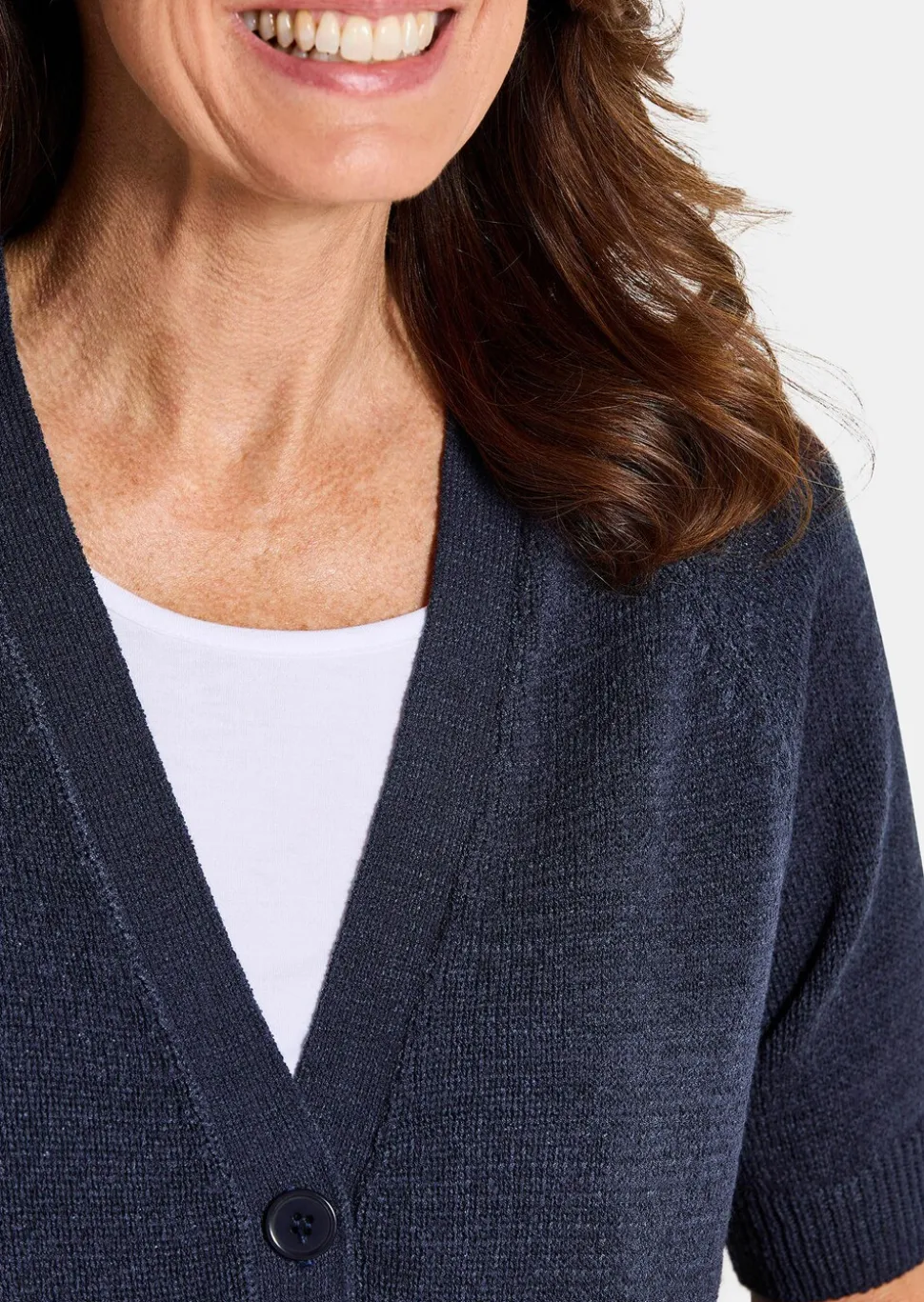 Cardigan en maille ruban agréable à porter