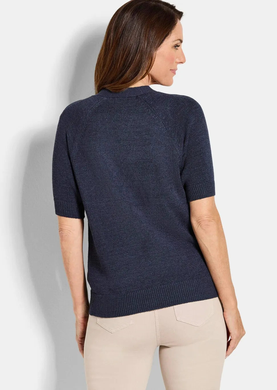 Cardigan en maille ruban agréable à porter