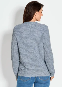 Cardigan en maille ruban multicolore