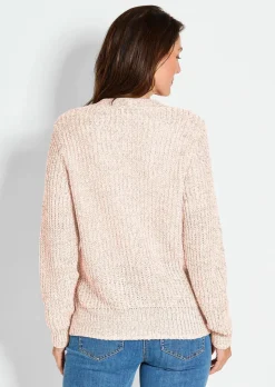 Cardigan en maille ruban multicolore