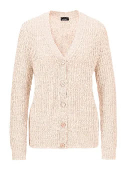 Cardigan en maille ruban multicolore