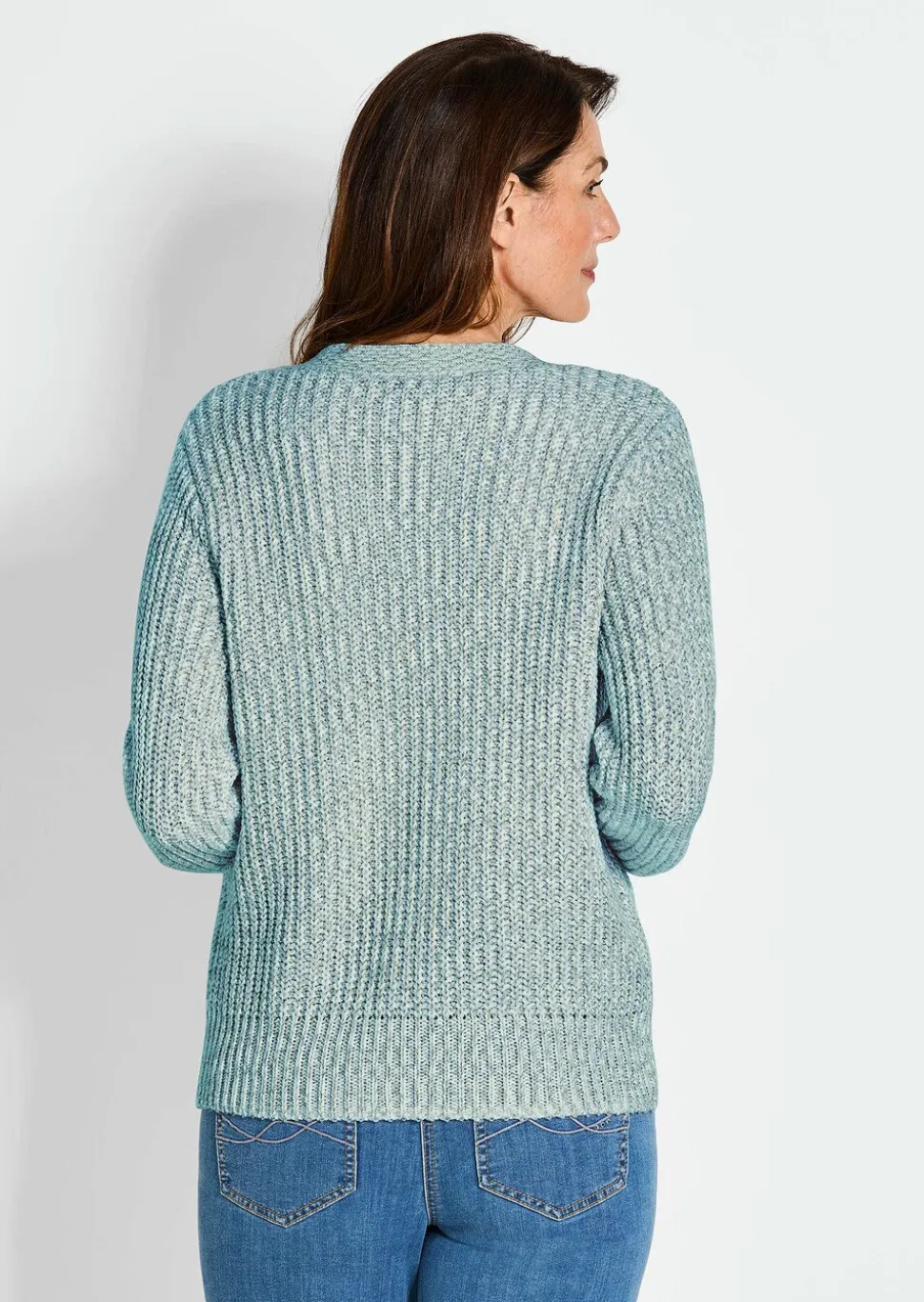 Cardigan en maille ruban multicolore