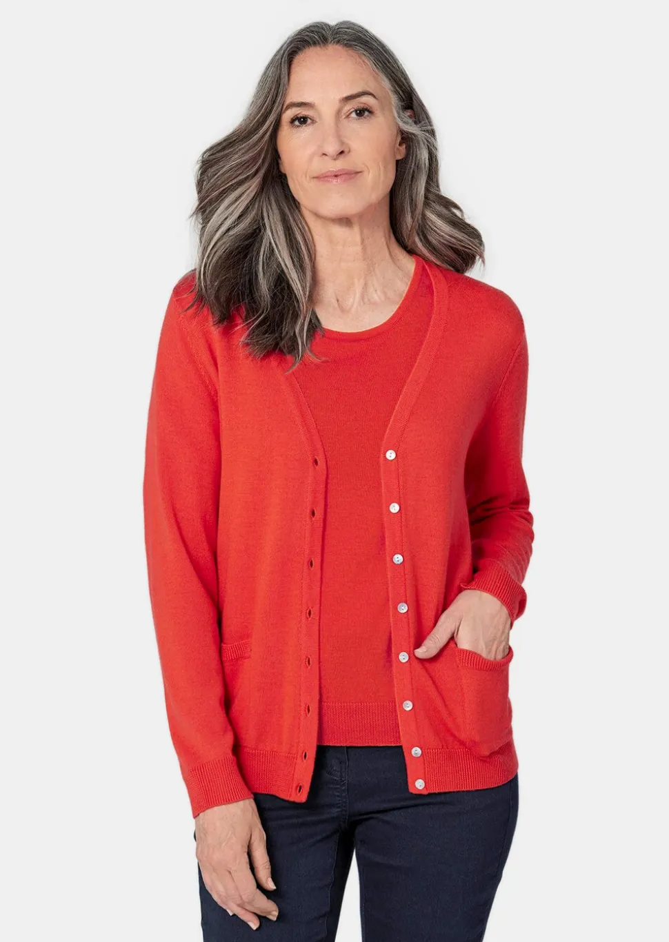 Cardigan en pure laine Mérinos