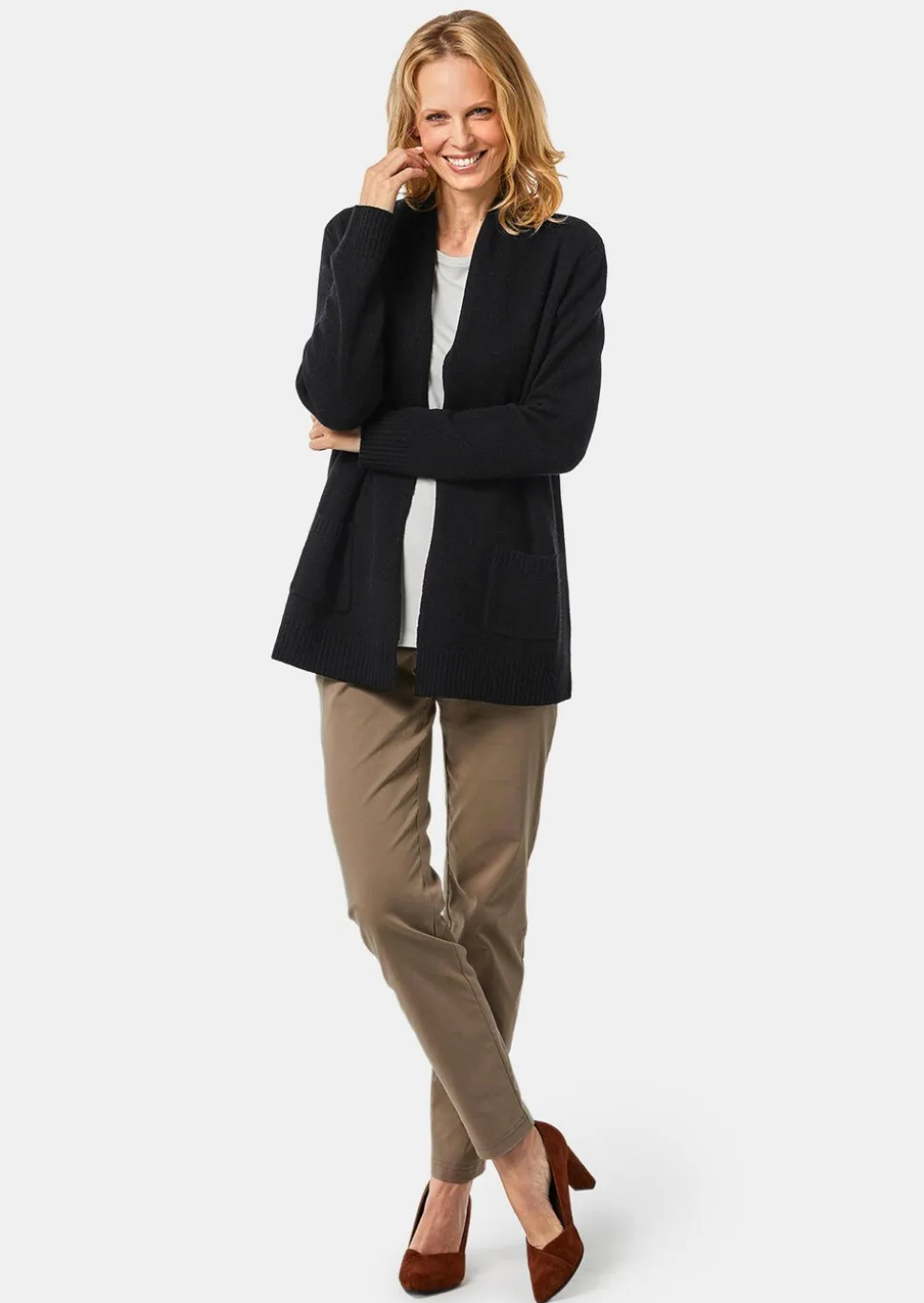 Cardigan. Laine de mérinos