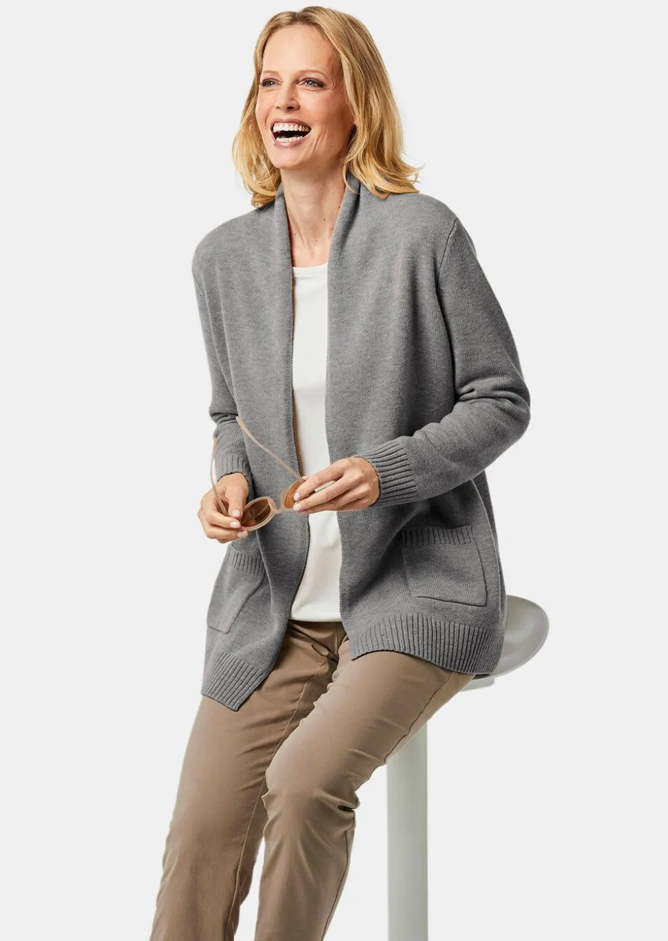 Cardigan. Laine de mérinos