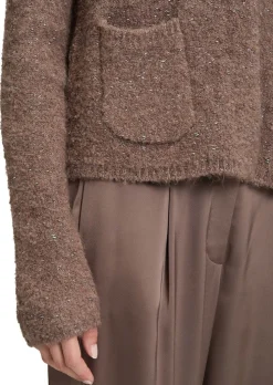 Cardigan moelleux avec fil brillant