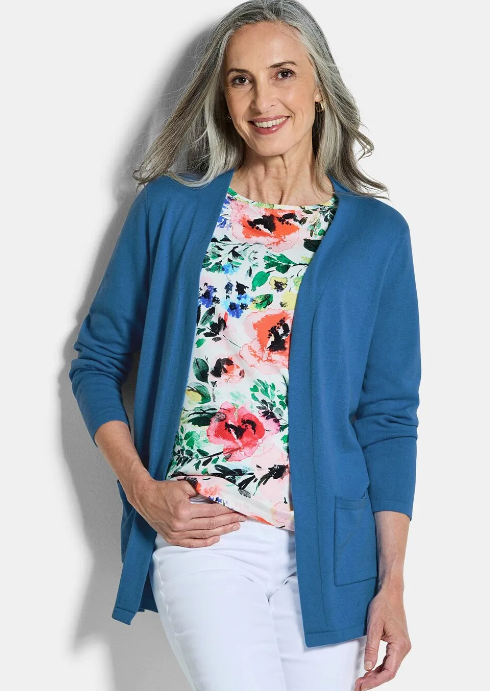 Cardigan sans fermeture en COTTAMIRA