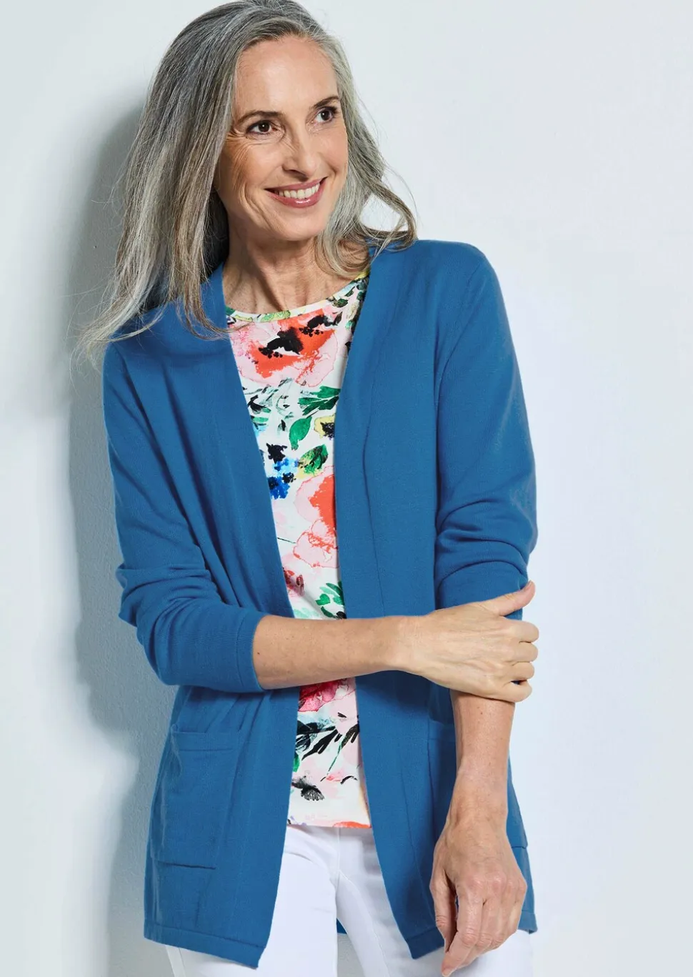 Cardigan sans fermeture en COTTAMIRA