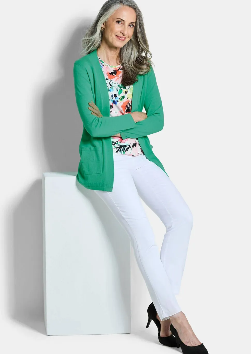 Cardigan sans fermeture en COTTAMIRA