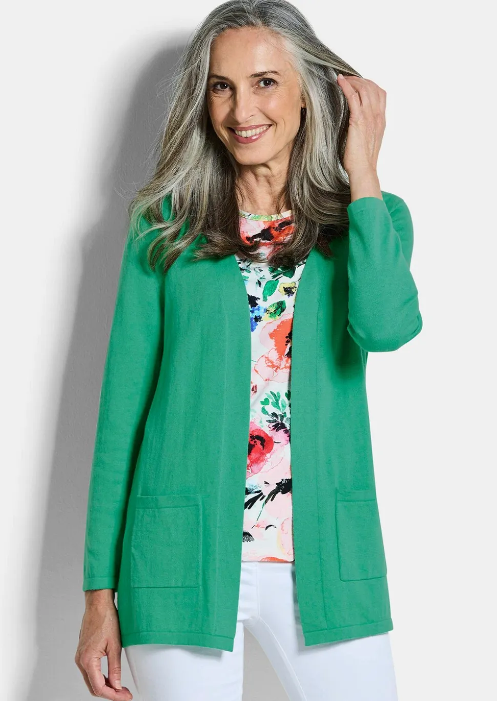 Cardigan sans fermeture en COTTAMIRA