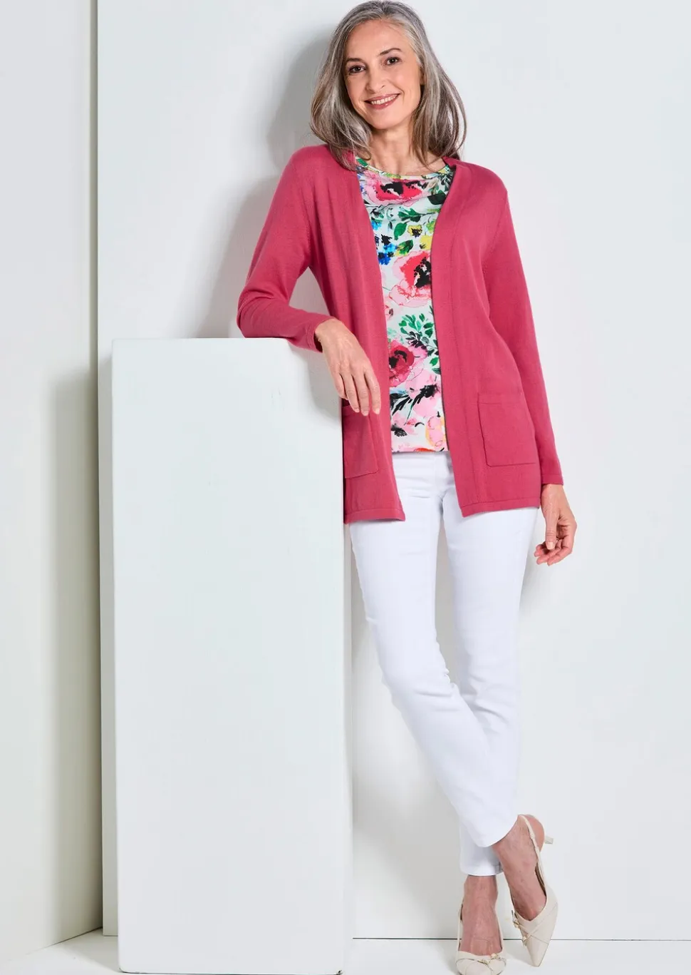 Cardigan sans fermeture en COTTAMIRA