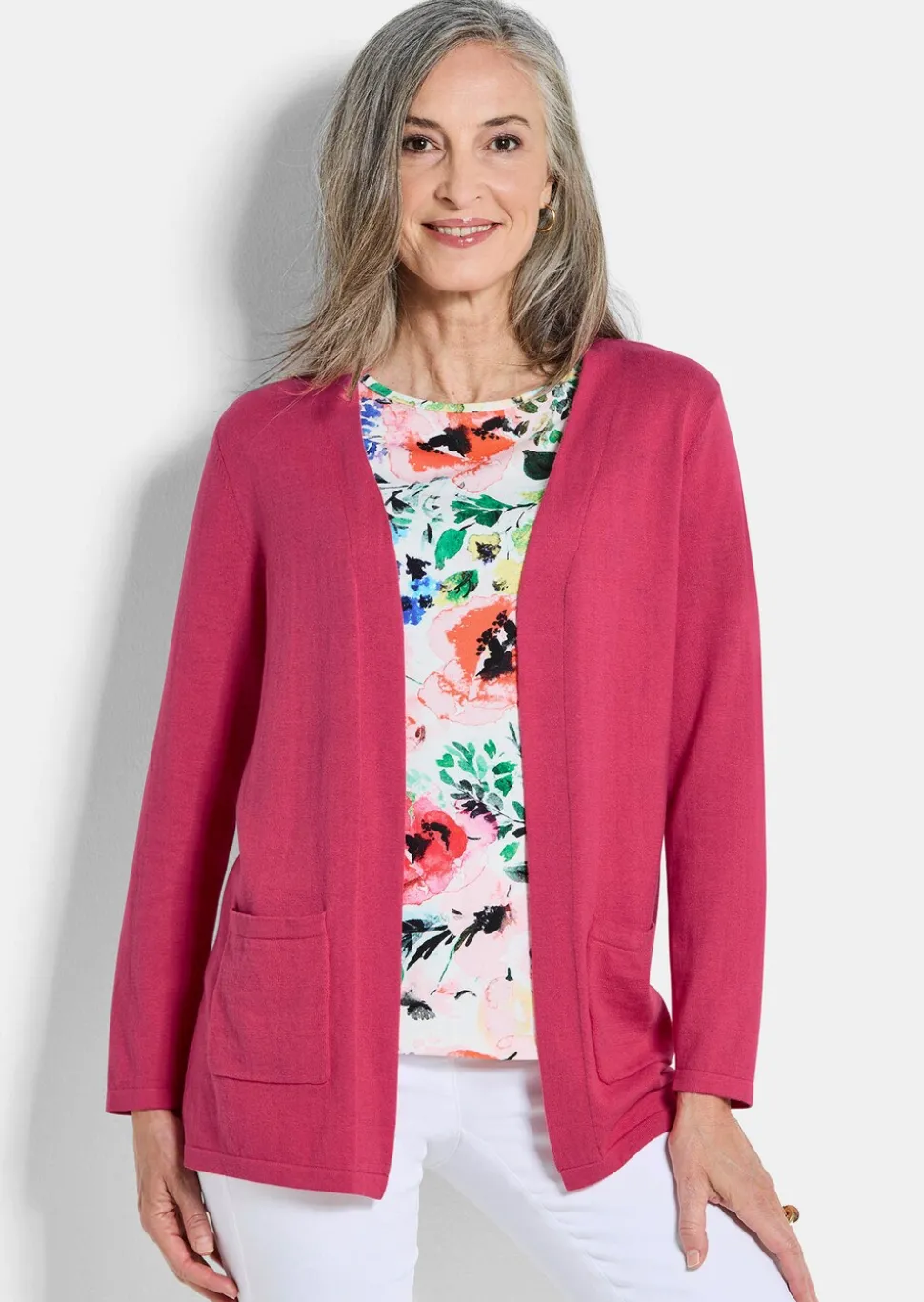 Cardigan sans fermeture en COTTAMIRA